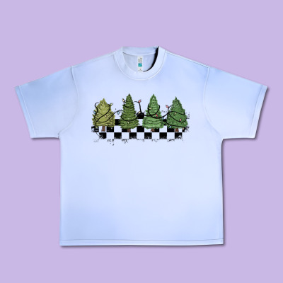 Urban Heavy Tee christmas checkered trees