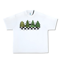 White christmas checkered trees Urban Heavy Tee - MaliasSmallBusiness