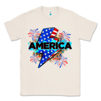 Natural America with lightning bolt Classic Tee - Zillion Design Studio