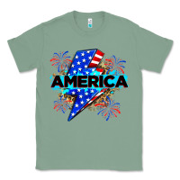 Sage America with lightning bolt Classic Tee - Zillion Design Studio