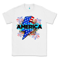 White America with lightning bolt Classic Tee - Zillion Design Studio