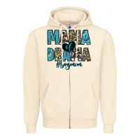 Sandshell mama of drama boy mom Zipper Hoodie - Zillion Design Studio
