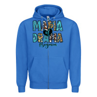 True Royal mama of drama boy mom Zipper Hoodie - Zillion Design Studio