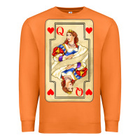 Carrot love playing cards queen Premium Sweatshirt - AdoDesignShop