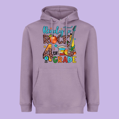 Ready To Rock 4th Grade Heavyweight Hoodie Designed By Jahusdesignshop