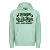 Seafoam i married my wife for her looks Premium Hoodie - MaliasSmallBusiness