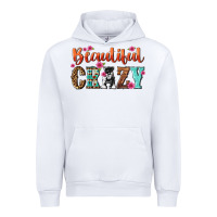 White beautiful crazy Urban Hoodie - NancyCooperArtShop