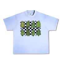 Grape Ice checkered trees Urban Heavy Tee - MaliasSmallBusiness
