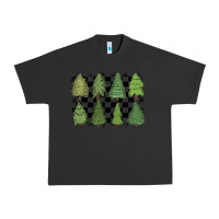 Pigment Black checkered trees Urban Heavy Tee - MaliasSmallBusiness