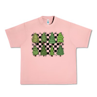 Salmon checkered trees Urban Heavy Tee - MaliasSmallBusiness