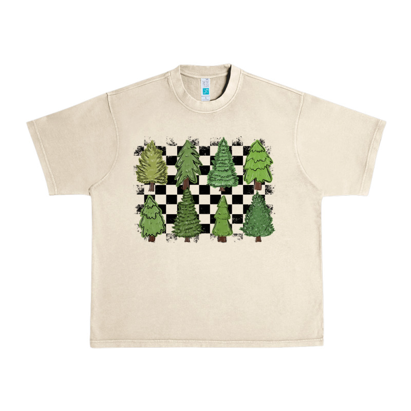 Checkered Trees Urban Heavy Tee by MaliasSmallBusiness | Teevron