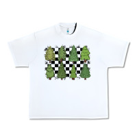 White checkered trees Urban Heavy Tee - MaliasSmallBusiness