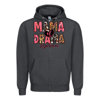 Smoke mama of drama girl mom Zipper Hoodie - Zillion Design Studio