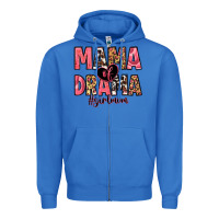 True Royal mama of drama girl mom Zipper Hoodie - Zillion Design Studio