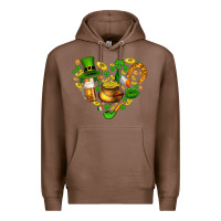 Chestnut St Patricks heart Premium Hoodie - AdoDesignShop