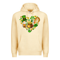 Pina Colada St Patricks heart Premium Hoodie - AdoDesignShop