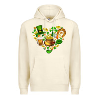 Sandshell St Patricks heart Premium Hoodie - AdoDesignShop