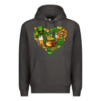 Smoke St Patricks heart Premium Hoodie - AdoDesignShop