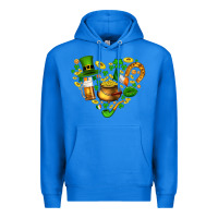 True Royal St Patricks heart Premium Hoodie - AdoDesignShop