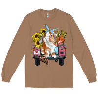 Toasted Coconut easter truck with bunny sunflowers and eggs Long Sleeve Tee - RanaPortraitStore