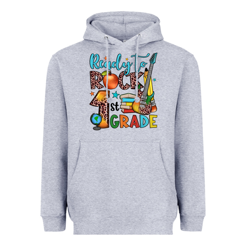 Ready To Rock 1st Grade Heavyweight Hoodie by JahusDesignShop | Teevron