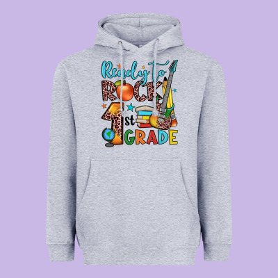 Ready To Rock 1st Grade Heavyweight Hoodie Designed By Jahusdesignshop