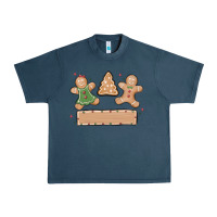 Midnight Navy gingerbread christmas Urban Heavy Tee - MaliasSmallBusiness