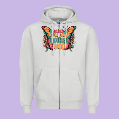 Mind Your Own Motherhood Zipper Hoodie Designed By Zillion Design Studio