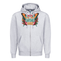 Heather Grey mind your own motherhood Zipper Hoodie - Zillion Design Studio
