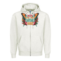 Oatmeal Heather mind your own motherhood Zipper Hoodie - Zillion Design Studio