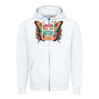 White mind your own motherhood Zipper Hoodie - Zillion Design Studio