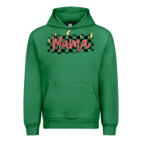 Emerald checkered mama Urban Hoodie - MaliasSmallBusiness
