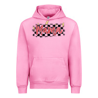 Fuchsia Pink checkered mama Urban Hoodie - MaliasSmallBusiness