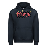 Navy checkered mama Urban Hoodie - MaliasSmallBusiness