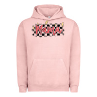 Pigment Salmon checkered mama Urban Hoodie - MaliasSmallBusiness