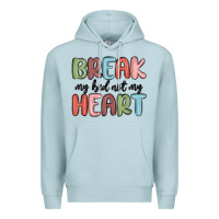 Blue Mist break my bed not my heart Premium Hoodie - MaliasSmallBusiness