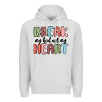 Dove Grey break my bed not my heart Premium Hoodie - MaliasSmallBusiness