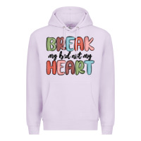 Lilac break my bed not my heart Premium Hoodie - MaliasSmallBusiness