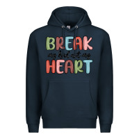 Navy break my bed not my heart Premium Hoodie - MaliasSmallBusiness