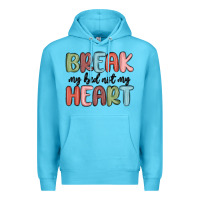 Ocean Blue break my bed not my heart Premium Hoodie - MaliasSmallBusiness