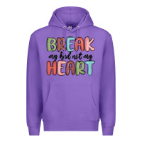 Purple break my bed not my heart Premium Hoodie - MaliasSmallBusiness