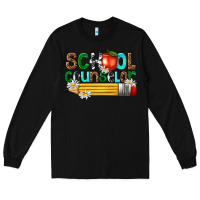 Black school counselor Long Sleeve Tee - texasbilliewilder