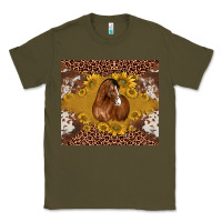 Army Green horse Classic Tee - BarkalooDesign