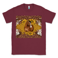 Burgundy horse Classic Tee - BarkalooDesign