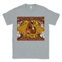 Heather Grey horse Classic Tee - BarkalooDesign