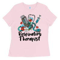 Bubblegum Pink respiratory therapist Ladies Tee - BarkalooDesign