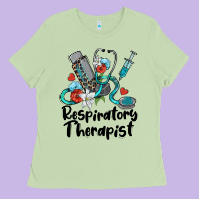 Respiratory Therapist Ladies Tee Designed By Barkaloodesign