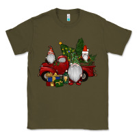 Army Green christmas gnomes with truck Classic Tee - RanaPortraitStore