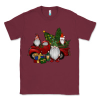 Burgundy christmas gnomes with truck Classic Tee - RanaPortraitStore