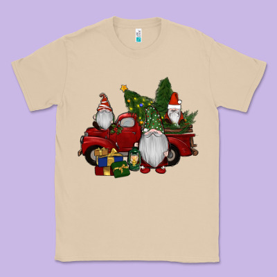 Christmas Gnomes With Truck Classic Tee Designed By Ranaportraitstore
